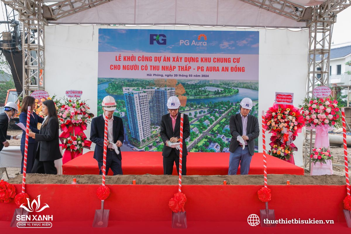 Backdrop sự kiện khánh thành Backdrop sự kiện khánh thành