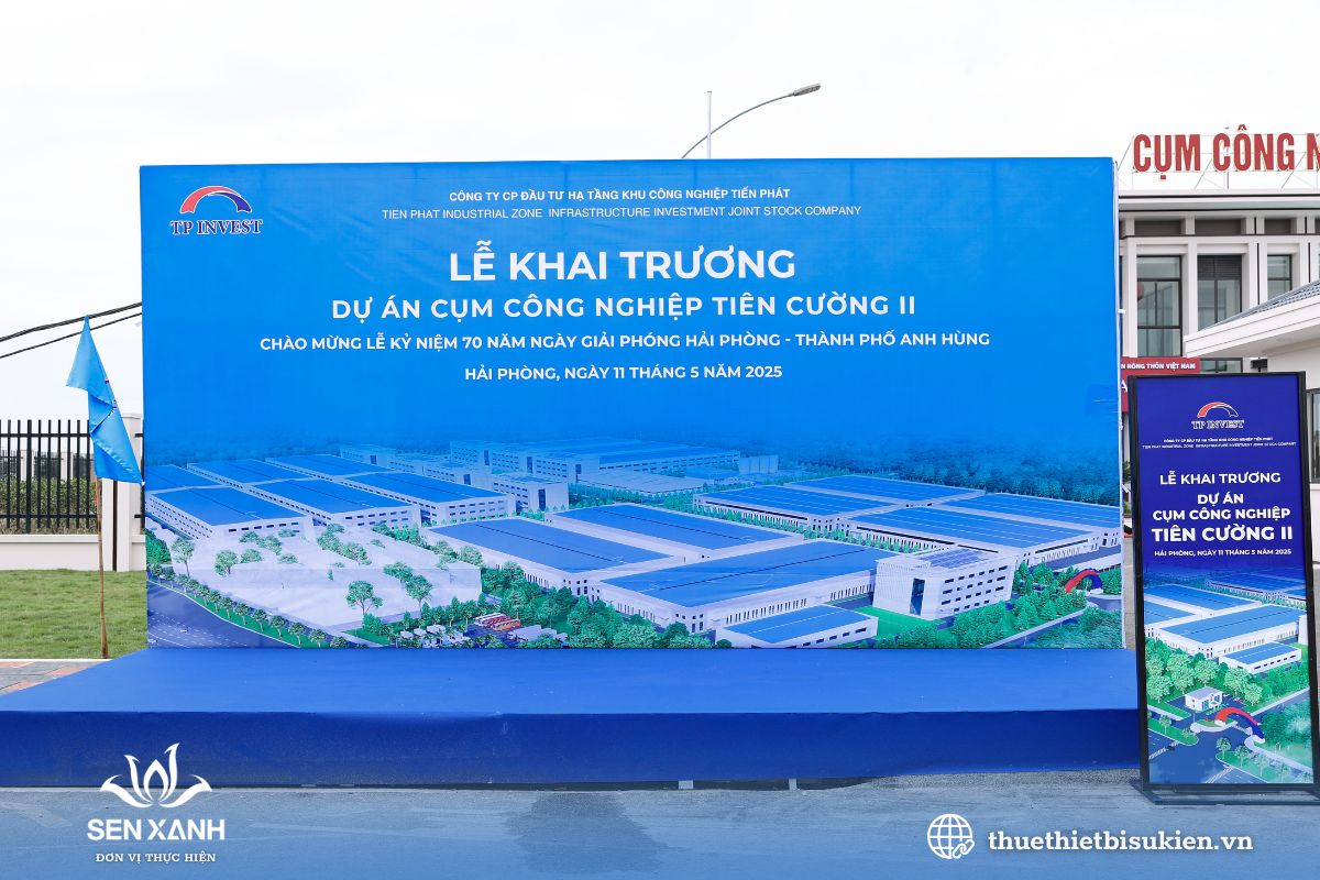 Backdrop sự kiện khai trương