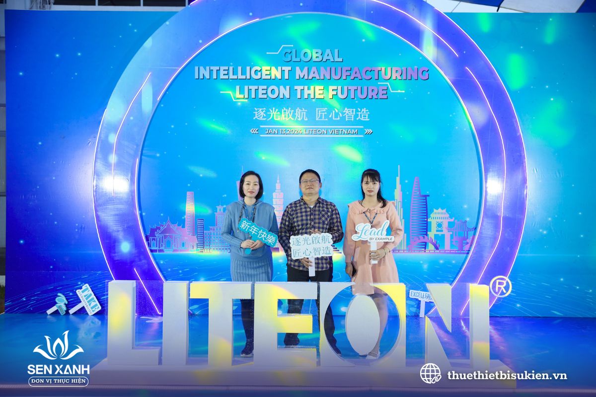 Backdrop tiệc tất niên Liteon Backdrop tiệc tất niên Liteon