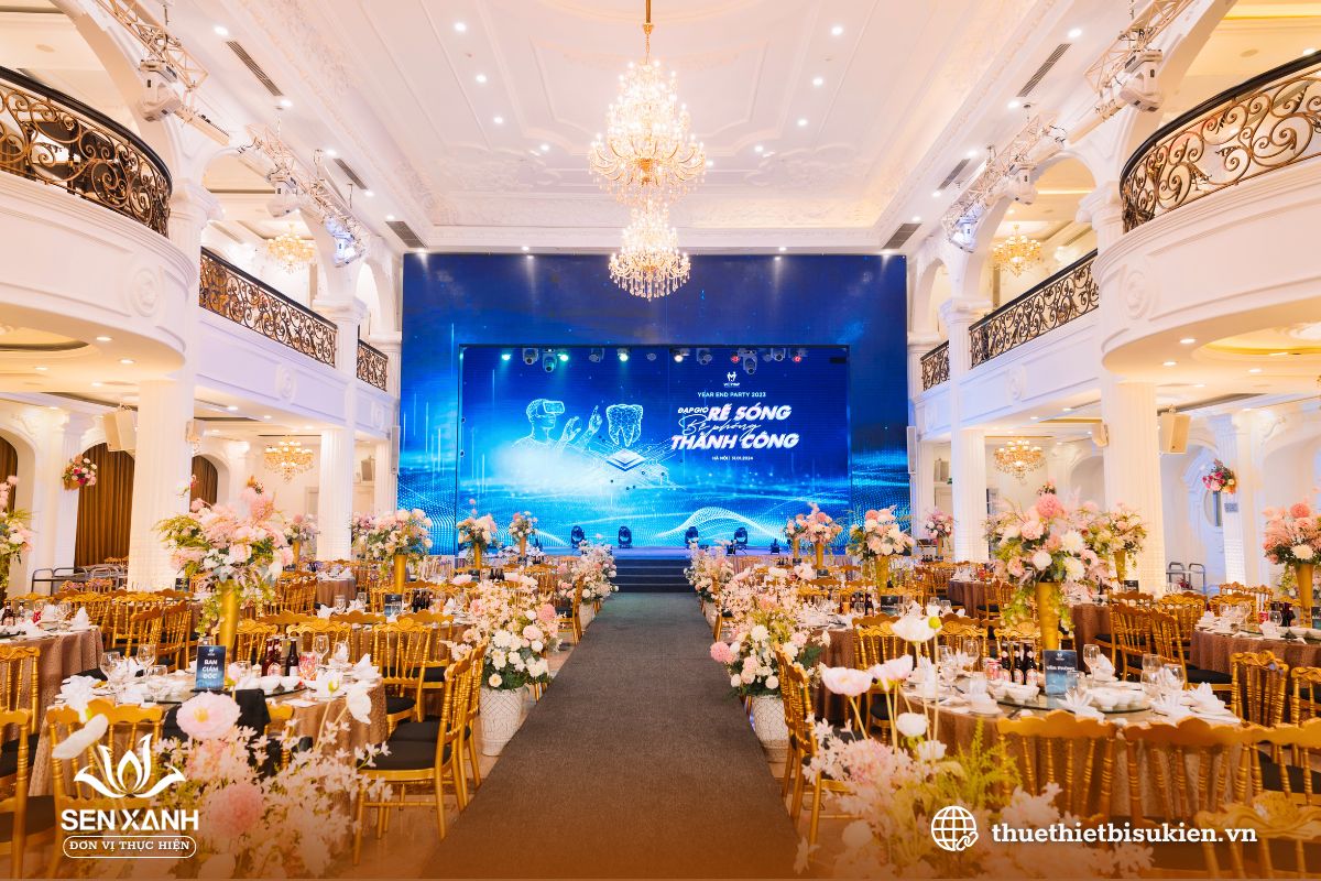 Kích thước backdrop tiệc tất niên phù hợp với không gian chung Kích thước backdrop tiệc tất niên phù hợp với không gian chung