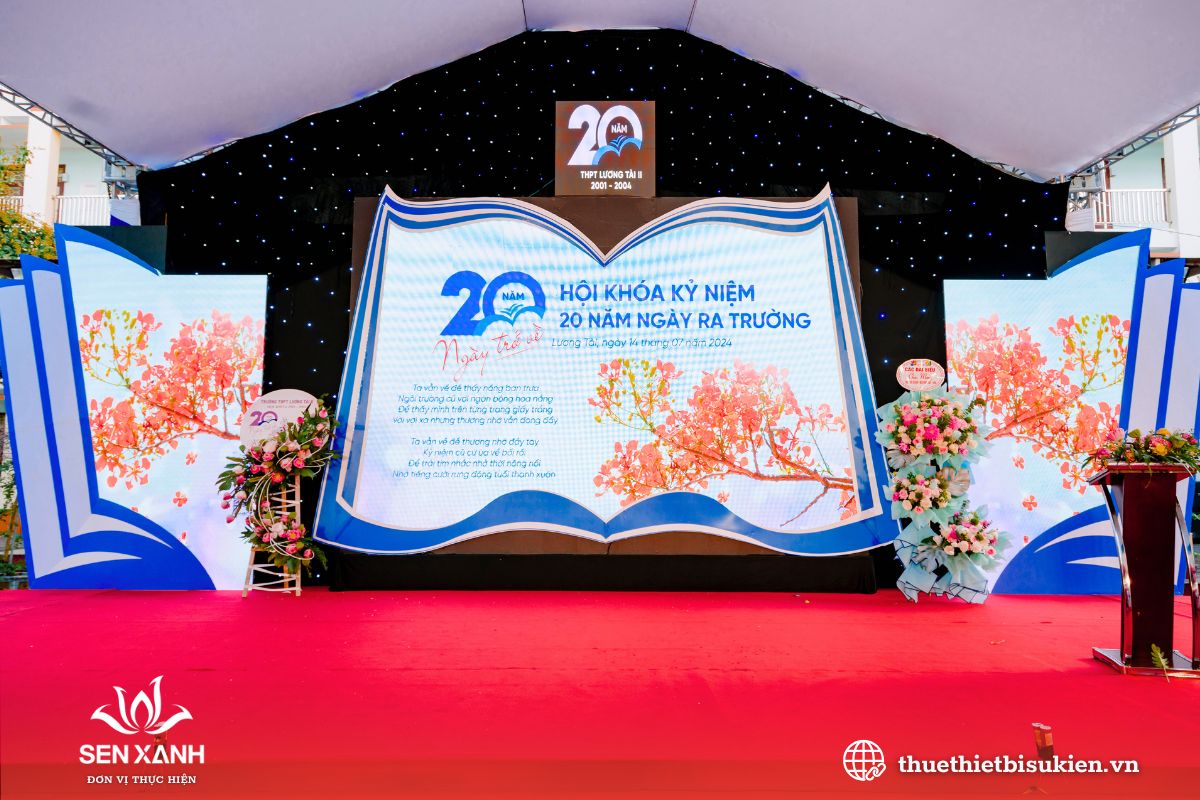 Kích thước backdrop phù hợp với sự kiện