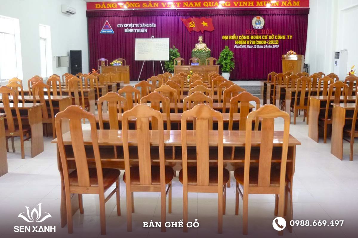Cho thuê bàn ghế gỗ tại những chương trình hội chợ Xuân, hội nghị, Year End Party,... Cho thuê bàn ghế gỗ tại những chương trình hội chợ Xuân, hội nghị, Year End Party,...