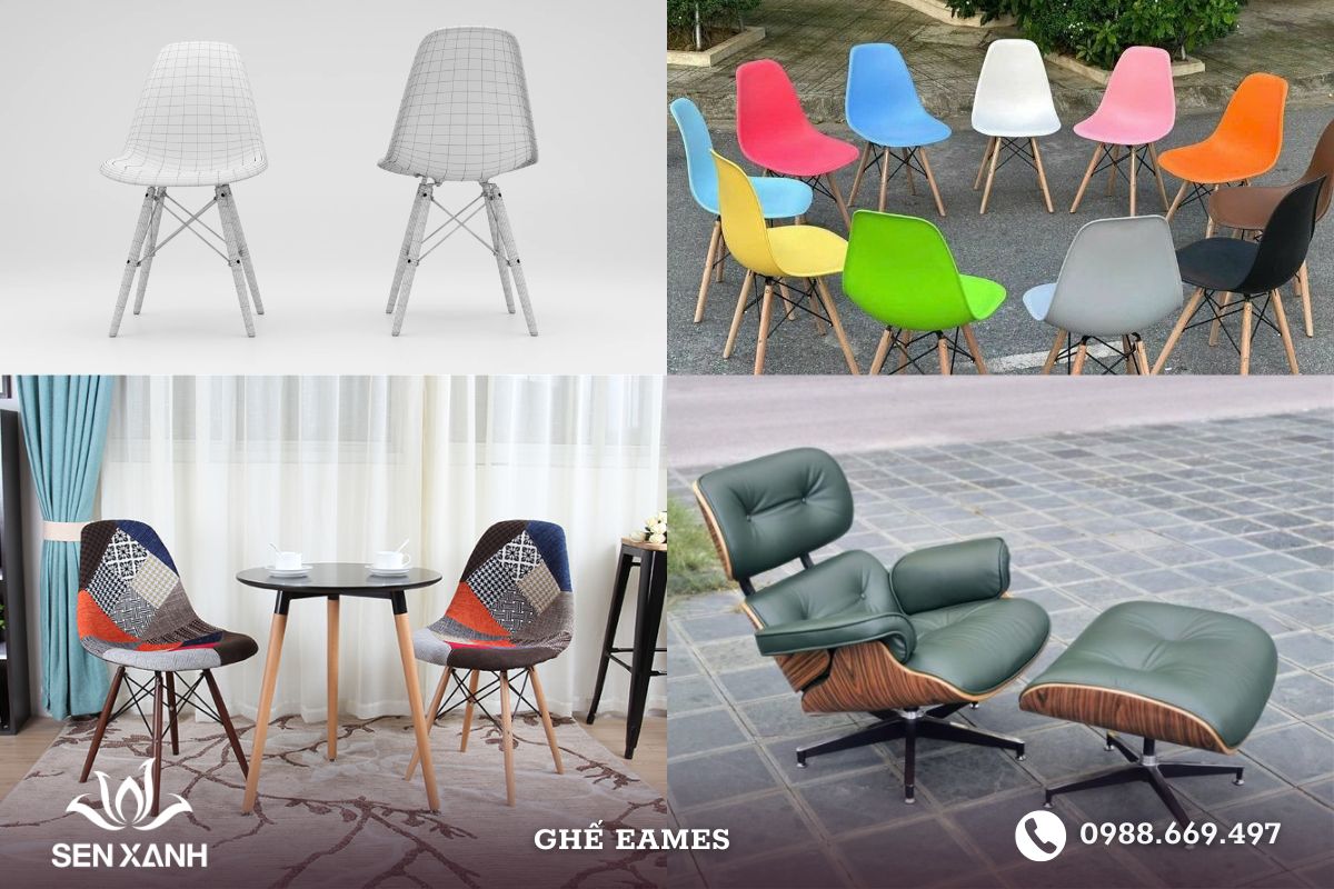 Đạ dạng mẫu mã cho thuê ghế Eames tại thiết bị Sen Xanh