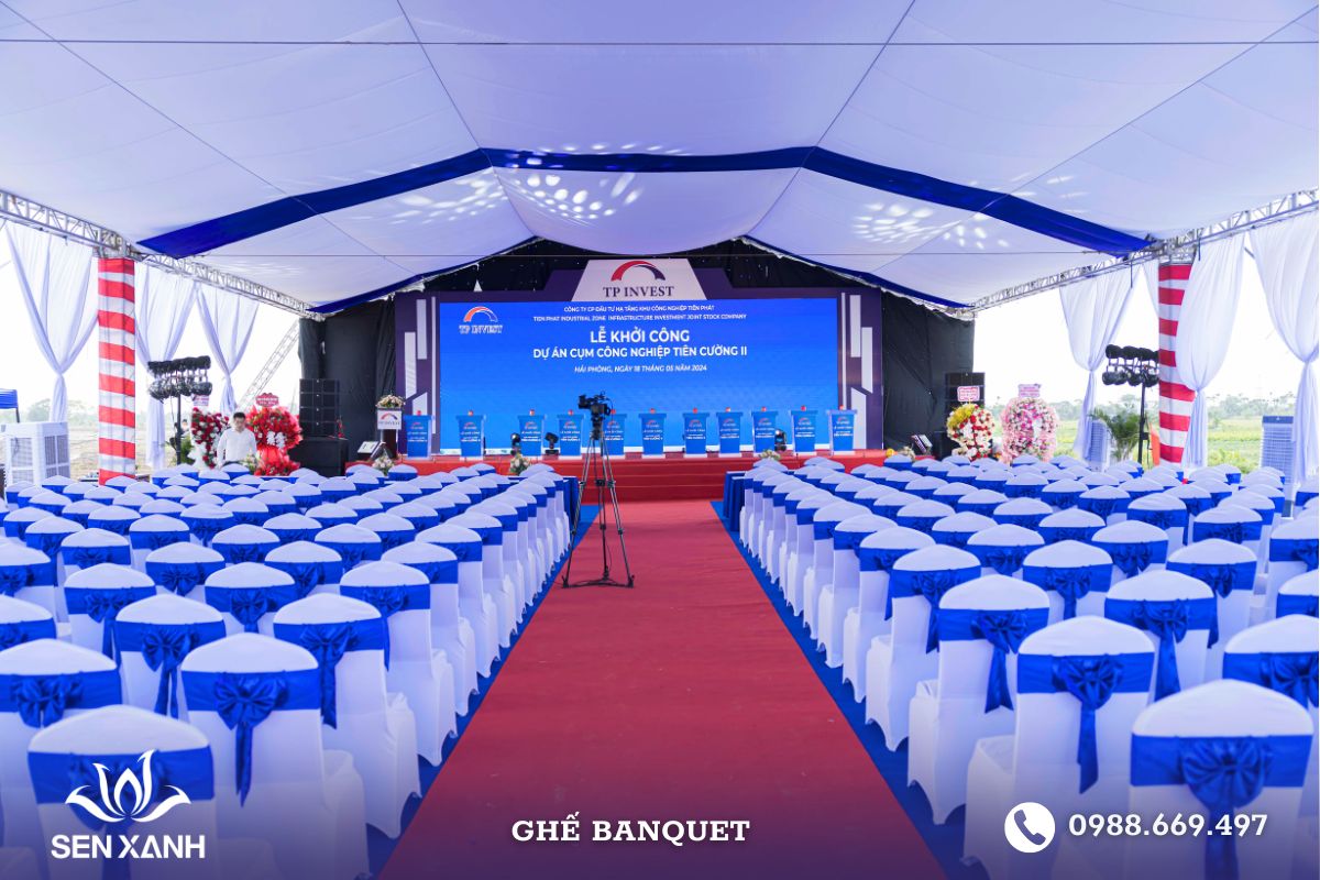 Ghế banquet dùng trong các sự kiện khai trương