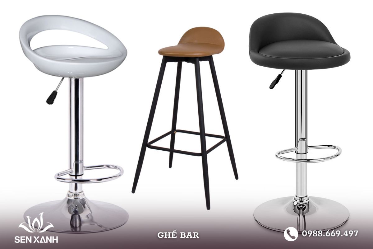 Ghế bar có đa dạng loại hình mẫu mã để khách hàng lựa chọn