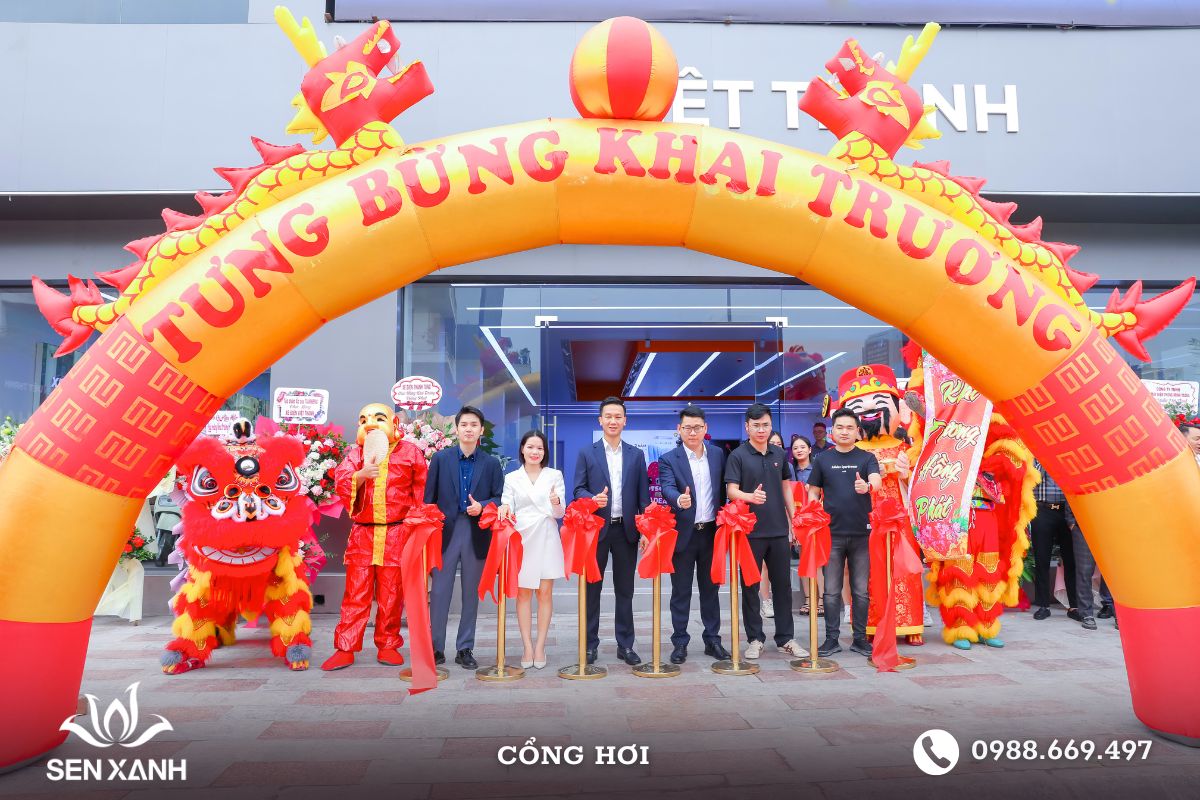 Cổng chào hơi cho sự kiện khai trương