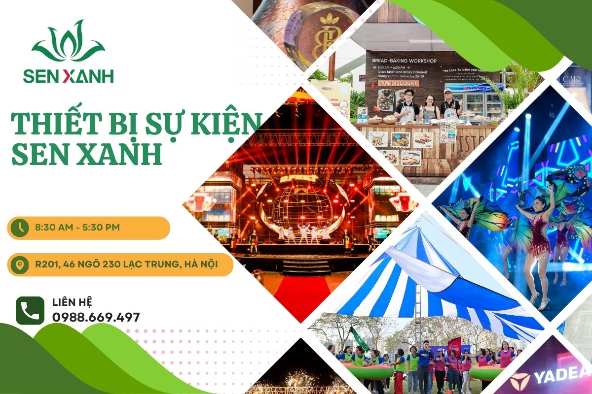 Dịch vụ cho thuê chuyên nghiệp của Sen Xanh