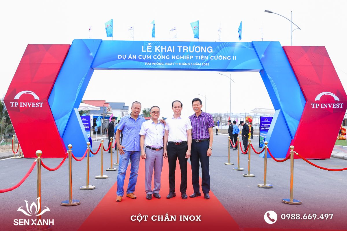 Cột chắn inox trong các sự kiện khai trương