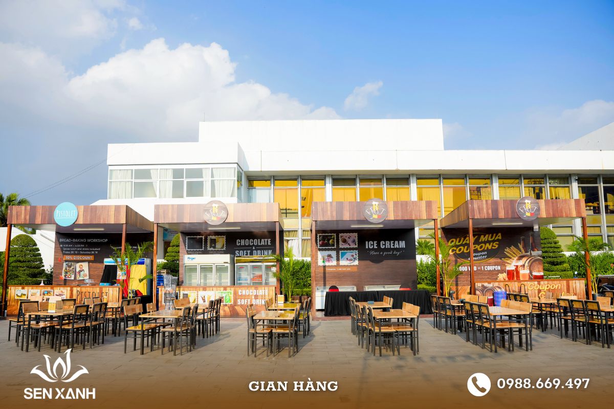Gian hàng do Sen Xanh cung cấp luôn đảm bảo chất lượng
