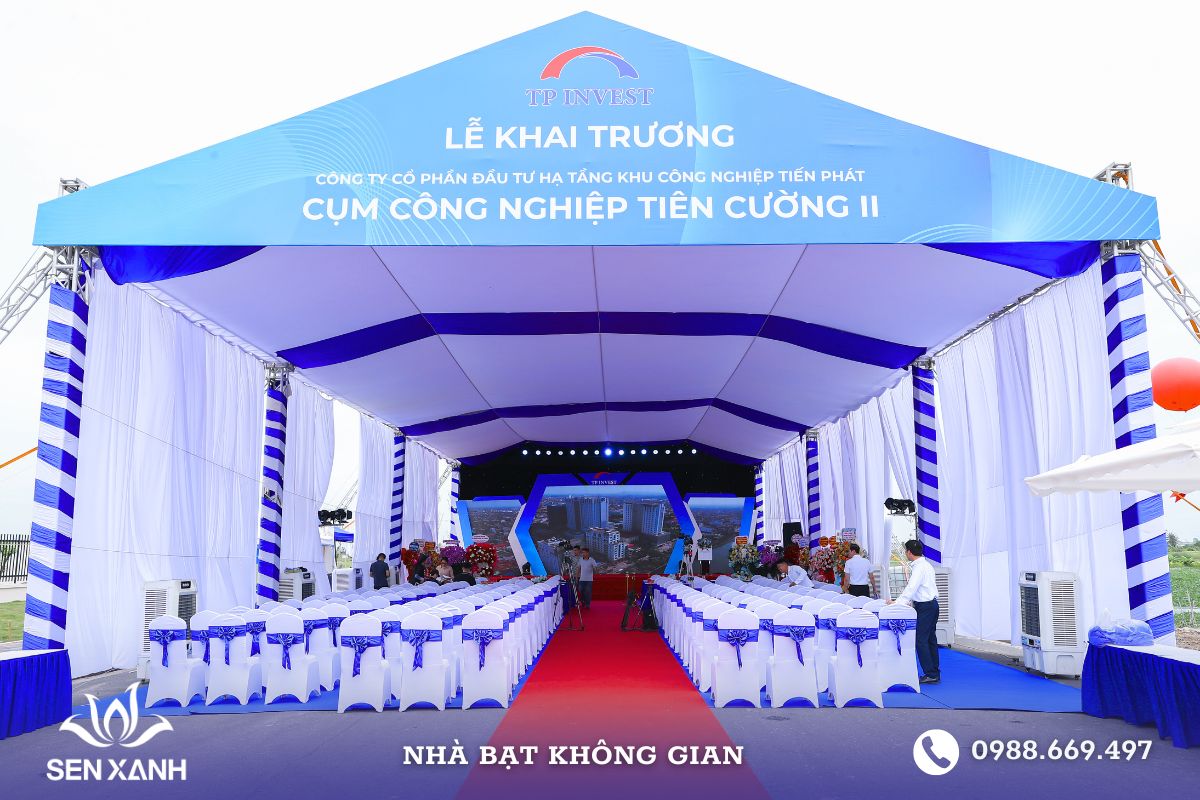 Khung nhà bạt chắc chắn, đa dạng màu sắc