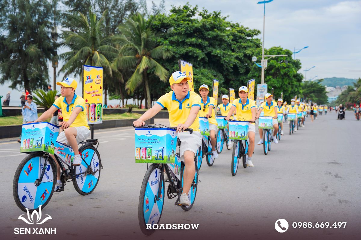 Xe đạp roadshow được trang trí theo yêu cầu