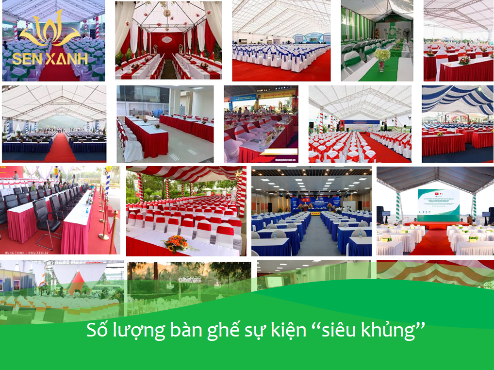 Số lượng bàn ghế sự kiện siêu khủng