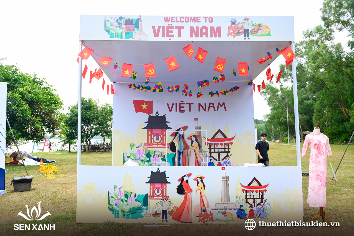 Gian hàng trưng bày lễ hội